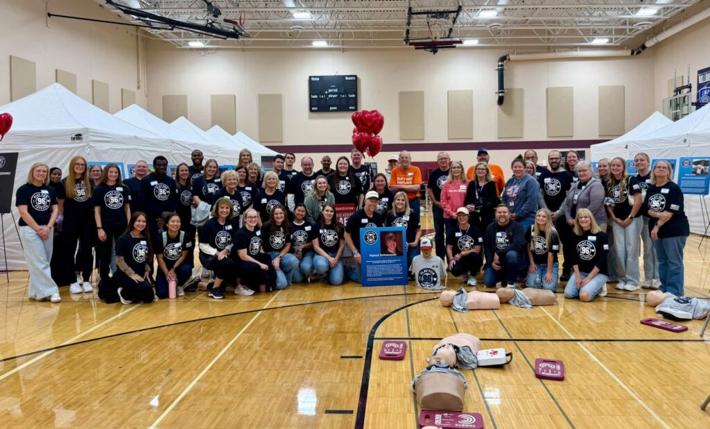 Play for Patrick volunteers and providers at the Triton High School heart screen