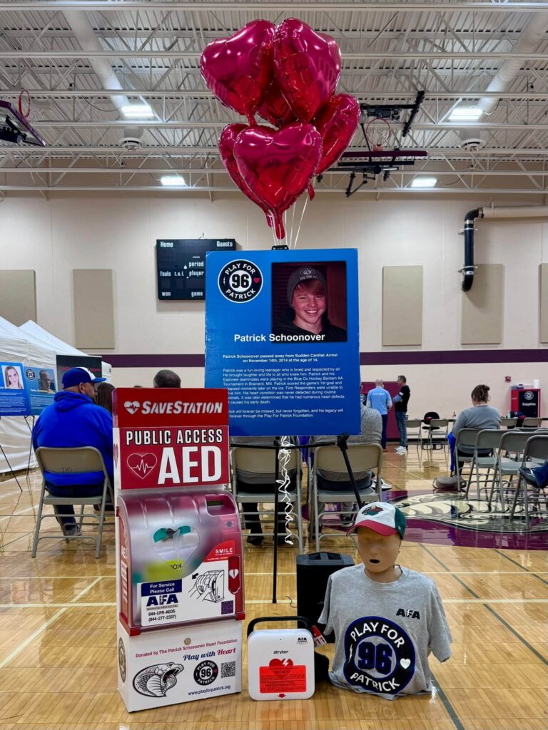 SAVESTATION cabinet and LIFEPAK CR2 AED donated to Triton High School